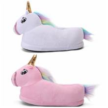 Winter Girls Boys Unicorn Animal Cartoon Shoes for Kids And Adult Children Pajamas Slippers  Flannel Blanket Slippers for Onesie 2024 - buy cheap
