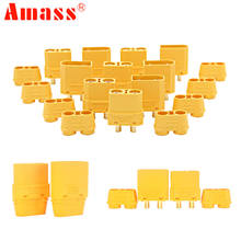 2Pair/lot  Amass XT90 Plug Male Female Battery Connectors 4.5mm Gold Plated Banana Plug For RC Lipo Car Airplane Drone Truck Toy 2024 - buy cheap