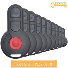 KEYECU-carcasa para llave de coche, 10 piezas, mando a distancia, reemplazo Fob, 3 + 1, 4 botones, para Volkswagen Cabrio, Beetle, Golf, Passat, Jetta 2024 - compra barato