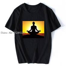 Camiseta Unisex de moda para hombre y mujer, camisa con mensaje de "Rising Sun", meditación, sol, orgullo, informal, negra, fresca 2024 - compra barato