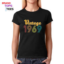 Camiseta retrô vintage 1969, presente perfeito para mamãe e bebê, camiseta clássica 1969 para nascidos de 1969 2024 - compre barato