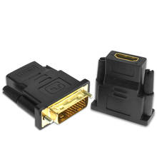 Адаптер HDMI-совместимый с DVI D 24 + 1 Pin папа преобразователь DVI кабельный переключатель для ПК для HD TV PS3 проектора LCD TV Box TV 2024 - купить недорого