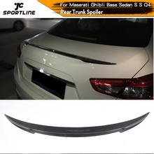 Carbon Fiber / FRP Car Rear Boot Spoiler Racing Wing Lip for Maserati Ghibli S Q4 Sedan 4 Door 2014 - 2020 2024 - buy cheap