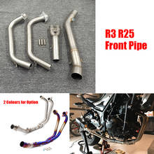 For Yamaha MT03 MT-03 YZF R3 R25 YZF-R3 Motorcycle Muffler Middle Pipe Full System Exhaust Slip-On Connector Adapter 2024 - buy cheap