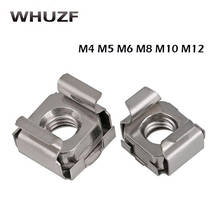 20pcs M4 M5 M6 M8 M10 M12 304 stainless steel Quartet Floating Nut Cassette Elastic Enclosure Card Cage Nuts 2024 - buy cheap