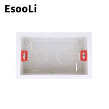 EsooLi-caja de montaje interno estándar de EE. UU., casete trasero para Interruptor táctil de pared estándar y enchufe USB de 101mm x 72mm, 118mm x 67mm 2024 - compra barato
