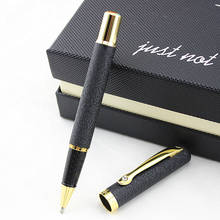 1pc Matte black diamond clip Rollerball Pen Metal 0.5mm Smooth Writing Black Ink Refill Business Office Gift Pens Stationery 2024 - buy cheap