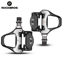 ROCKBROS-Pedales de autosujeción para bicicleta de carretera, de SPD-SL, ultraligeros, de aleación de aluminio, 2 rodamientos sellados, pieza de pedales para bicicleta de carretera 2024 - compra barato