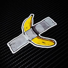 G111 Creative Cartoon Band-aid Banana Modified Car Reflective Car Stickers Motorcycle Trunk Decals Car Scratches Sticker 2024 - buy cheap