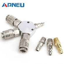 Europe Style EU 3 Three WAY Manifold Quick Coupler 1/4 Coupling For Air Compressor Tools Manifold Splits 2024 - buy cheap