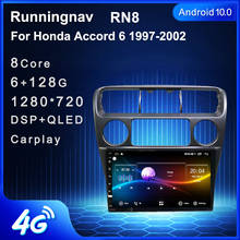 Radio con GPS para coche, reproductor Multimedia con Android 10,1/9/8, 4G, LTE, DVD, estéreo, sin DVD, para Honda Accord 6, años 1997 a 2002 2024 - compra barato