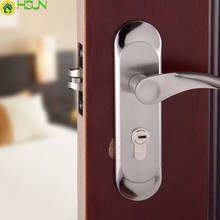 Modern aluminum lock Bedroom bathroom living room handle lock Engineering hardware door handle 2024 - buy cheap