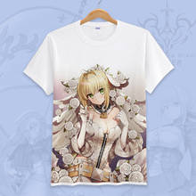 Camiseta de Anime japonés Fate/EXTR para Cosplay, camisa con gráfico de la famosa orden, Nero Claudius, sable rojo, de verano 2024 - compra barato