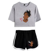 2021 New Arrival Summer Women's Sets Yungeen Ace Short Sleeve Crop Top + Shorts Sweat Suits Women Tracksuits Two Piece 2024 - buy cheap