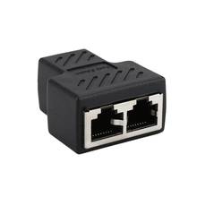 1 To 2 Ways RJ45 Ethernet LAN Network Splitter Double Adapter Ports Coupler Connector Extender Adapter Plug Connector Adapter 2024 - buy cheap