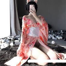 Kimono de Geisha japonés para mujer, moda Sakura Bandage Yukata, vestido asiático tradicional, albornoces elegantes, pijamas de fiesta 2024 - compra barato