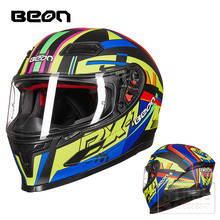 B503 rosto cheio capacete da motocicleta de alta qualidade anti-nevoeiro quatro estações motocross racing homem mulher beon original casco moto 2024 - compre barato