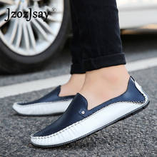 2020 Brand Fashion Summer Style Soft Moccasins Men Loafers High Quality Genuine Leather Shoes Men Flats Gommino Driving Shoes 2024 - buy cheap