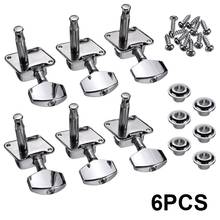 6pcs Guitar Sealed Small Peg Tuning Pegs Tuners Metal Machine Heads For Acoustic Electric Guitar Parts 2024 - buy cheap