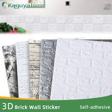 Kaguyahime-papel de parede auto-adesivo 3d, tijolinho a vista, "diy", para decoração, à prova d'água, para quarto, sala 2024 - compre barato