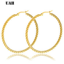 UAH  Hot Sale Hoop Earrings Trendy Fashion Big Circle Round Earrings Basketball Brincos Loop Earrings for Women Earings Jewelry 2024 - buy cheap