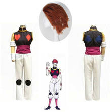 Fantasia cosplay de hisoka, fantasia do anime para festa de halloween e natal, peruca personalizada 2024 - compre barato