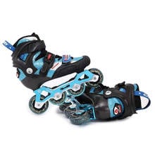 Carbon Fiber Adjustable Child Inline Skates EUR size 28-37  Kid's Roller Skating Shoes Slalom Sliding Patines Good As SEBA 2024 - buy cheap