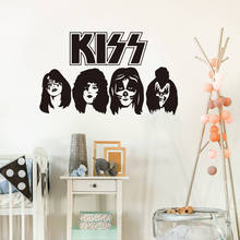 Kiss Band HEADS ACE PETER PAUL GENE Car Truck, музыкальная наклейка на окно, наклейка на стену, виниловый Декор 2024 - купить недорого