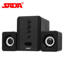 SADA D-202 USB Wired Speaker Bluetooth Set Computer Speakers Combination Speakers Stereo Bass Subwoofer Sound Box for Laptop PC 2024 - buy cheap