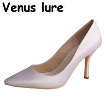 23 Colors  Venus lure Pointed Toe Heel Pumps Stiletto Heel 9.5CM White Wedding Shoes 2024 - buy cheap