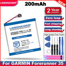 LOSONCOER 200mAh 361-00117-00 Smart Watch Battery for GARMIN Forerunner 35 Battery Repairpart 2024 - buy cheap