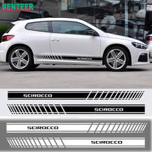 2 side car body sticker For VK Volkswagen SCIROCCO R GTI 2024 - buy cheap