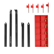 5PCS 8mm Turning Tool Holder Boring Bar + 3PCS CCMT060204 + 2Pcs DCMT070204 Carbide Insert Set 2024 - buy cheap