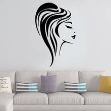 Papel de parede decorativo feminino estilo europeu, papel de parede para barbearia, decalque para penteado, decoração da natureza, arte com mural, decalques 2024 - compre barato