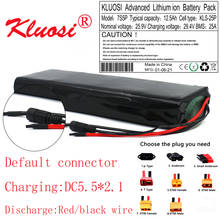 KLUOSI 25.2V 7S5P 24V 12.5Ah 29.4V 18650 Lithium Battery Pack with25A BMS for Electric Bike Unicycle Scooter Wheelchair Motor 2024 - buy cheap