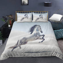 Horse Printed 3D Bedding Set Unicorn Duvet Cover King Queen Size Quilt Cover Bedclothes Comforter Cover 2/3Pcs Duvet Cover Set 2024 - buy cheap