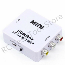 1 Pcs HDMI to AV Converter HDMI to AV 1080P Audio And Video Set-Top Box To RCA TV Color Black Or White 2024 - buy cheap