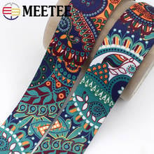 3/5Meters 38mm Polyester 1mm Thick Ethnic Printed Webbings Tapes Bag Strap Belt Ribbons for DIY Bias Binding Sewing Accessories 2024 - buy cheap