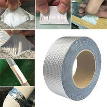 Cinta de goma de butilo de papel aluminio, adhesivo superfuerte a altas temperaturas, resistente al agua, para reparación de conductos de techo, grietas de pared 2024 - compra barato
