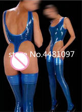 Latex Rubber Catsuit Women Swimsuit Natural Rubber Vest & Long Stocks  Latex lingerie for Girls 2024 - buy cheap