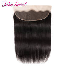 Bone Straight Lace Frontal For Women Free Part  Ear to Ear Lace Frontal Closure Pre Plucked Ali Julia Human Hair 4x4 Lae Closure 2024 - buy cheap