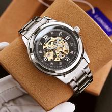 Longbo Brand Fashion New Automatic Mechanical Men Watch Hollow Transparent Creative Dial Waterproof Mechanical Men's Watch 2024 - buy cheap