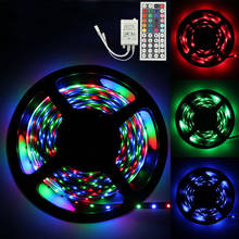 5m Led Strip Rgb Smd 3528 300 Led 12v Flexible Home Decoration Tira Rgb Led Light Strip Waterproof +44 Key Ir Remote Controller 2024 - buy cheap