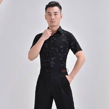 New Men Latin Dance Costumes Black Shirts Chacha Samba Latin Dance Competition Dress Performance Ballroom Dance Costumes 2024 - buy cheap