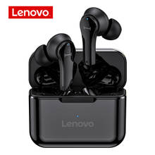 Lenovo-fones de ouvido intra-auriculares sem fio, original, controle de toque, estéreo, com microfone, para smartphone 2024 - compre barato