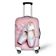 Розовые танцевальные аксессуары для девочек, защитный чехол для костюма, 18-32 дюйма, эластичный пылезащитный чехол для багажа, растягивающийся чехол 2024 - купить недорого