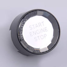 Capa para interruptor de ignição automotiva, preta, abs, botão de parada de ignição, compatível com bmw 1, 2, 3, 4, 5, 6, 7, x1, x2, x3, x4, x5, x6 2024 - compre barato