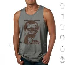 Deal Wicket-Brown Tank Tops Vest 100% Cotton Ewok Wicket Deal With It Return Of The Jedi May The Force Be With You May 2024 - buy cheap