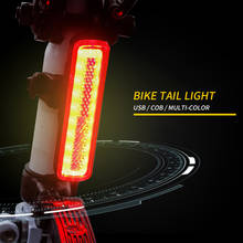 Задний фонарь для велосипеда, светодиодный задний фонарь для горного велосипеда, зарядка через USB 2024 - купить недорого