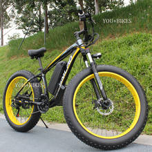 Bicicleta eléctrica de montaña, bici de neumático ancho, de playa, con batería de litio de 48v y 13ah, 500W/750W 2024 - compra barato